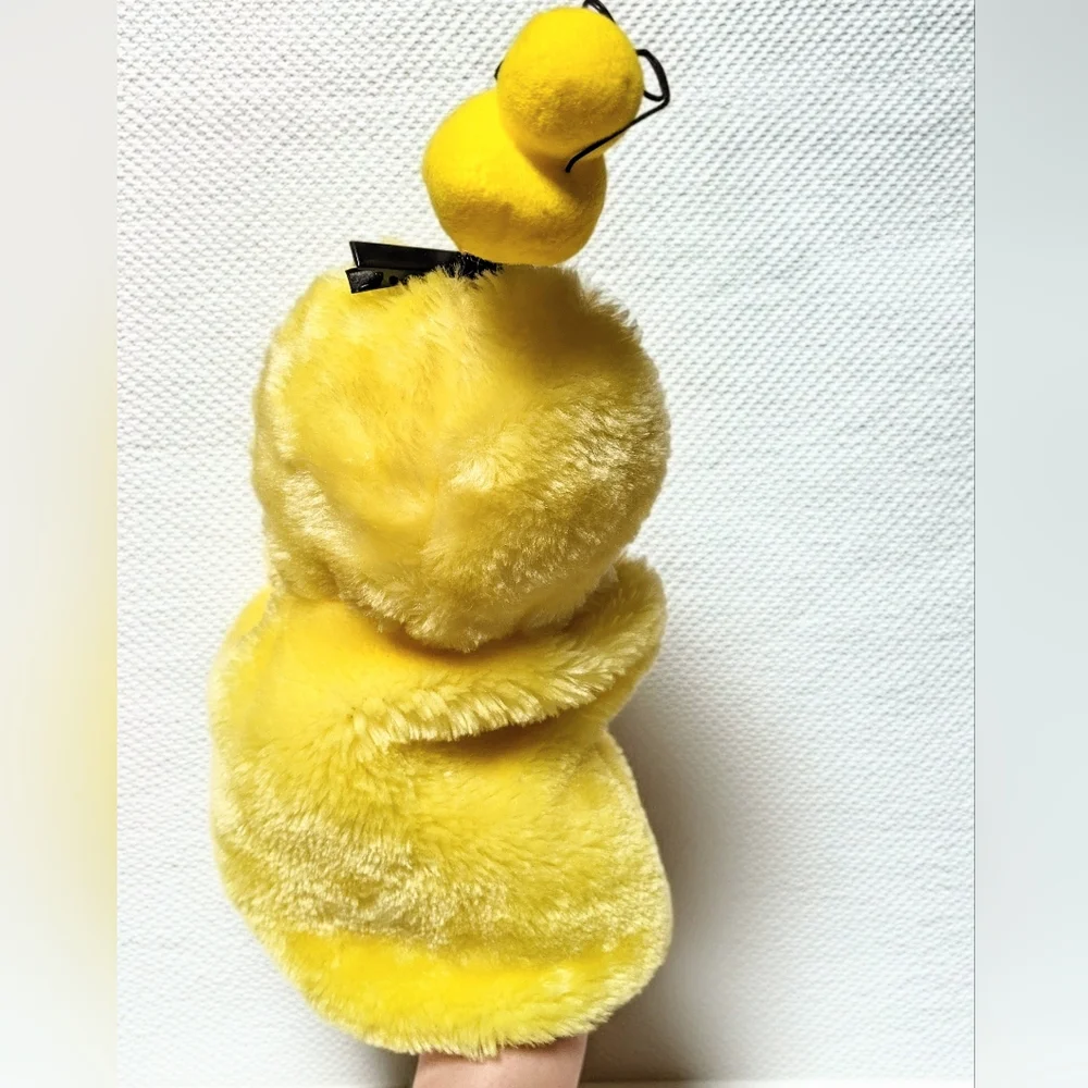 Yellow Duck Puppet Set :New hair pin 72 Krn origami paper 24 Crayons bag new